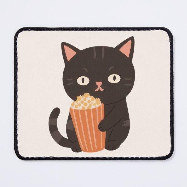 Item preview, Cute chubby funny kitty popcorn lover. designed and sold by SaraSumi.