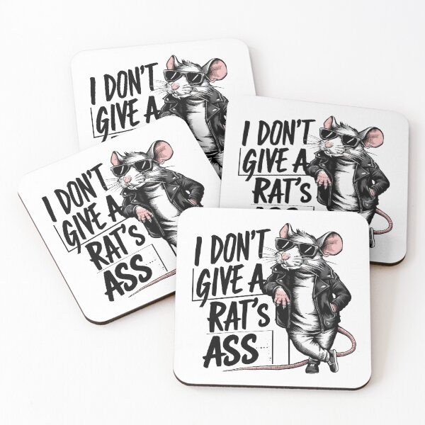 Item preview, Cool Rat T-Shirt - I Don't Give a Rat's Ass Graphic Tee designed and sold by blockshop.