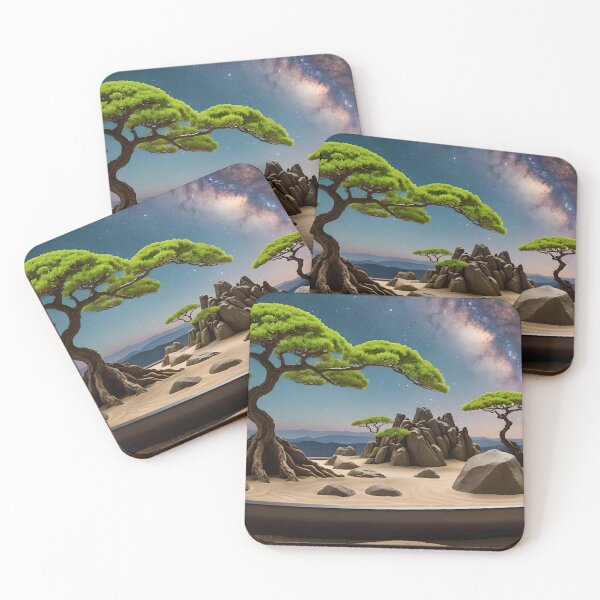 Item preview, Cosmic Calmness - Zen garden in the space designed and sold by BGM by AI.