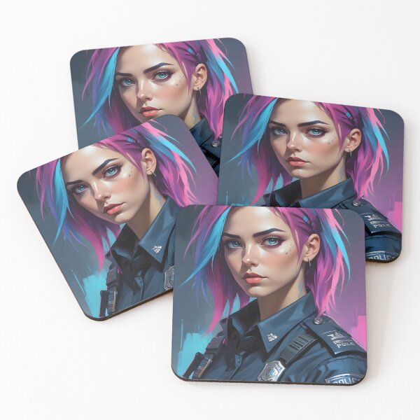 Item preview, Cyberpunk Female Police Officer designed and sold by papi1998.