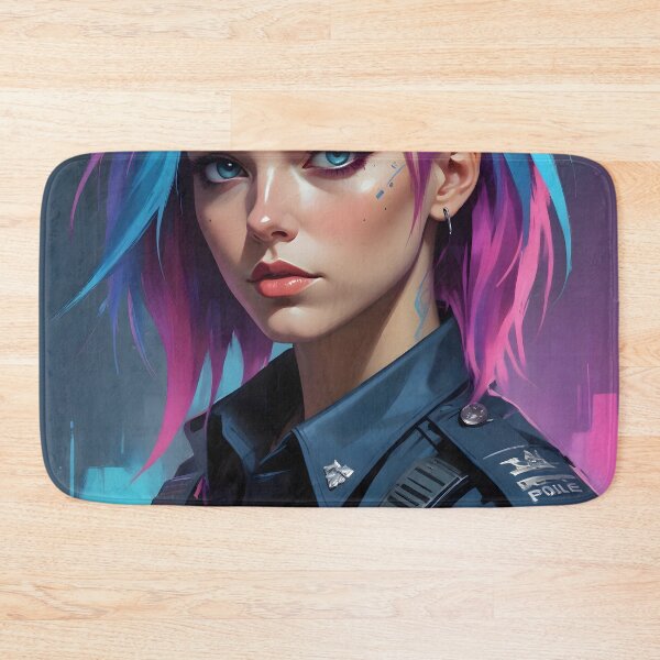 Item preview, Cyberpunk Female Police Officer designed and sold by papi1998.