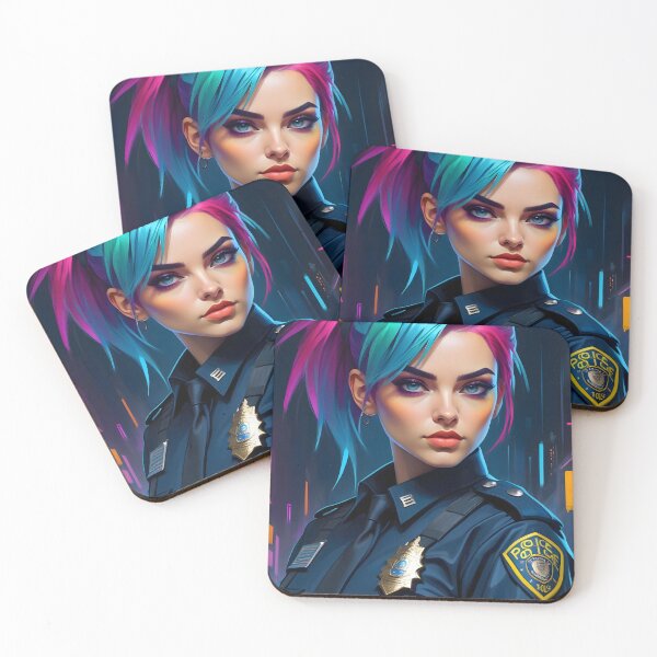 Item preview, Cyberpunk Female Police Officer designed and sold by papi1998.