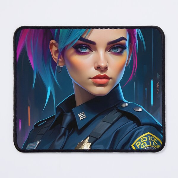 Item preview, Cyberpunk Female Police Officer designed and sold by papi1998.