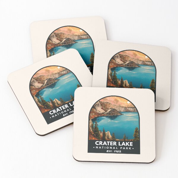 Item preview, Crater Lake National Park, Vintage travel designed and sold by PinkandP.