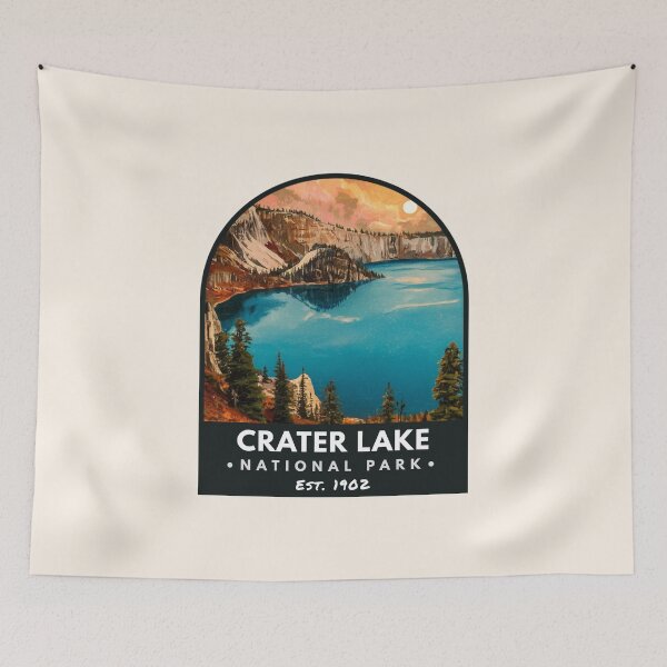 Item preview, Crater Lake National Park, Vintage travel designed and sold by PinkandP.