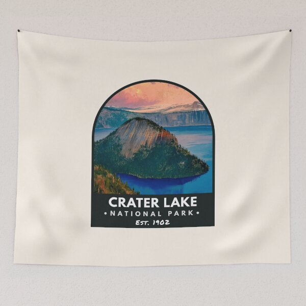 Item preview, Crater Lake National Park, Vintage travel designed and sold by PinkandP.