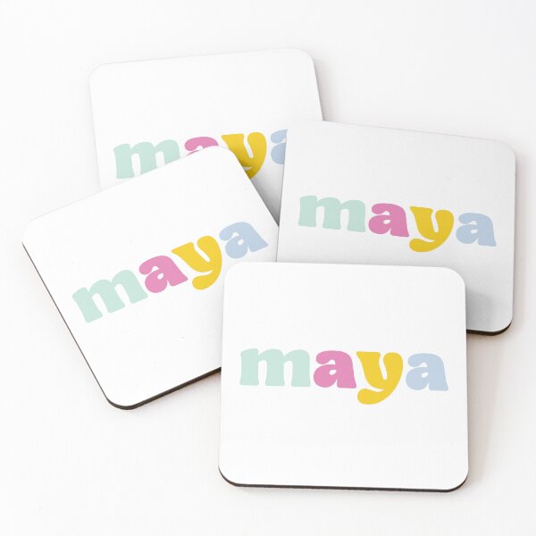 Item preview, Maya - Custom name on colorful block font designed and sold by To the Lua.