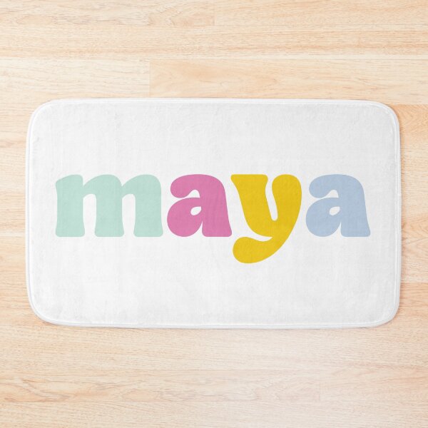 Item preview, Maya - Custom name on colorful block font designed and sold by To the Lua.