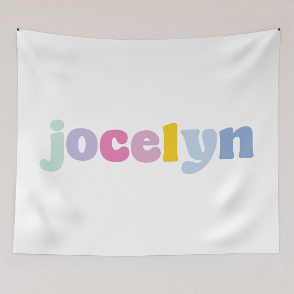 Item preview, Jocelyn - Custom name on colorful block font designed and sold by To the Lua.