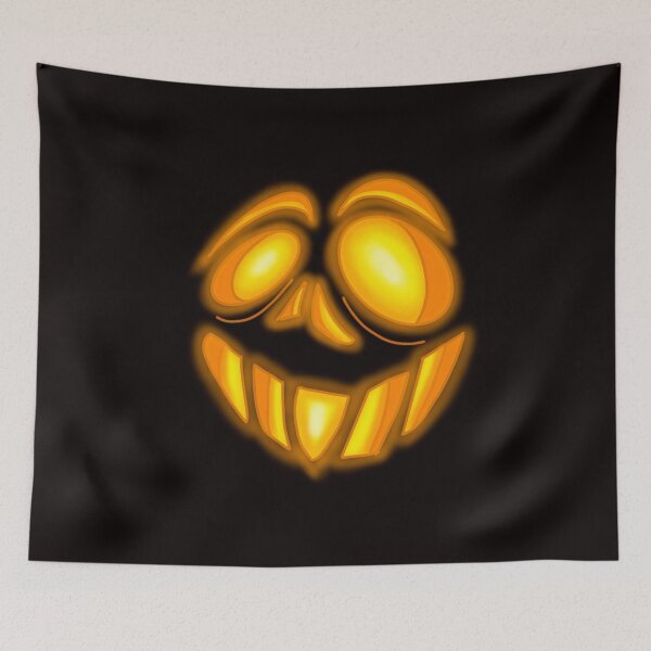 Item preview, Jack o lantern scary carved pumpkin face halloween designed and sold by TheEndDesign.