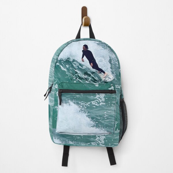 Item preview, California Surfer in the waves Walking on Water designed and sold by WanderingLife.