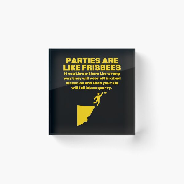 Item preview, Parties Are Like Frisbees  designed and sold by UNK-Fatigues.
