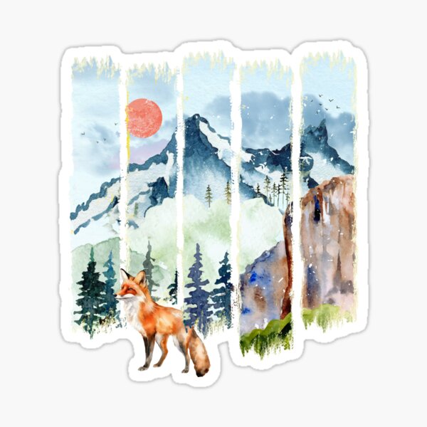 Item preview, "Nature's Guide: A Fox in the Wild" designed and sold by CasmariaOnlineShop -.
