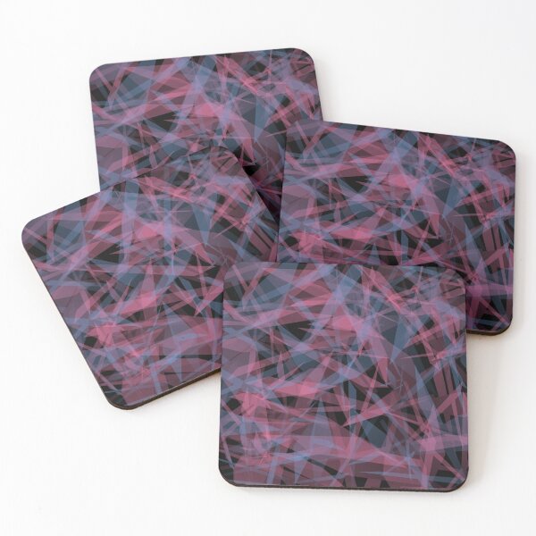 Item preview, Texture with an abstract pattern of pink and blue colors on a dark background designed and sold by ZorianArt.