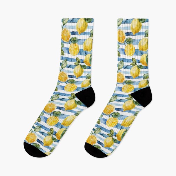 Item preview, Watercolor lemons and strips designed and sold by Vikycialp.