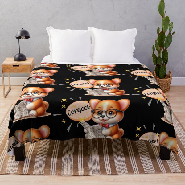 Item preview, Corgi - Corgreek with glasses reads the newspaper designed and sold by DegraDesign.