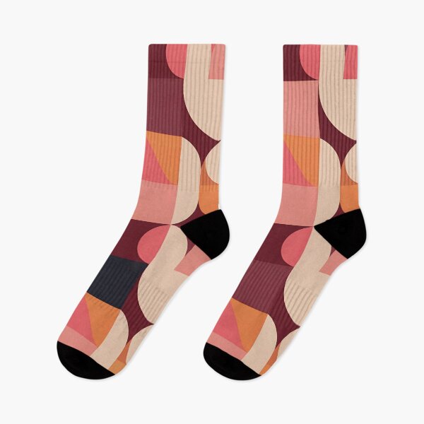 Item preview, Geometric Retro Pattern Design with Warm Tones designed and sold by Noertz.