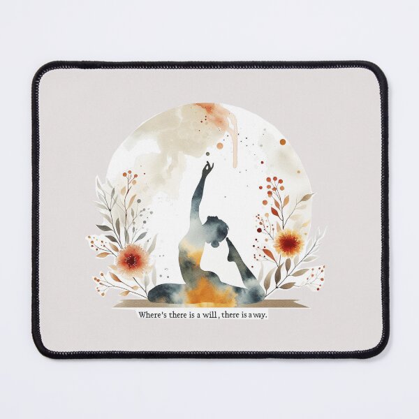 Item preview, Lady Yoga close to Natural Floral life, Mantra quote designed and sold by Nanthanon.