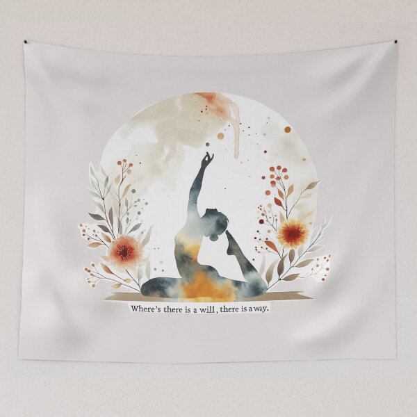 Item preview, Lady Yoga close to Natural Floral life, Mantra quote  designed and sold by Nanthanon.