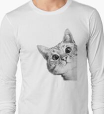 hinterhältige Katze Langarmshirt
