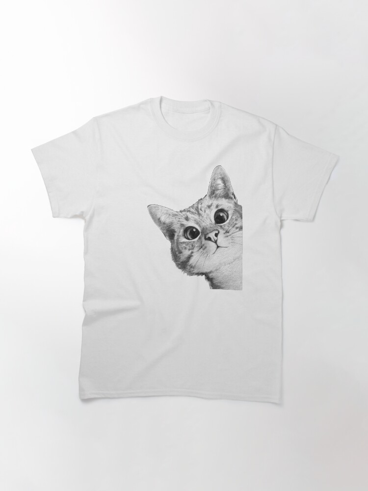 Thumbnail 3 of 7, Classic T-Shirt, sneaky cat designed and sold by lauragraves.