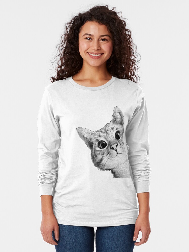 Alternate view of sneaky cat Long Sleeve T-Shirt