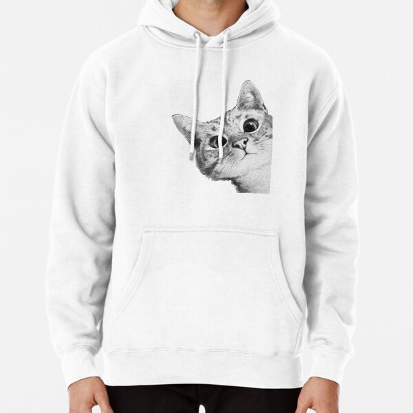 Fluffy cat hoodie best sale