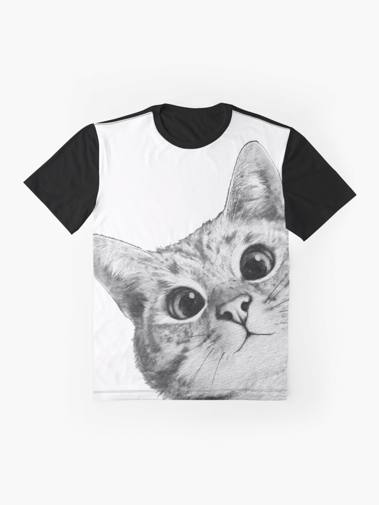 Alternate view of sneaky cat Graphic T-Shirt