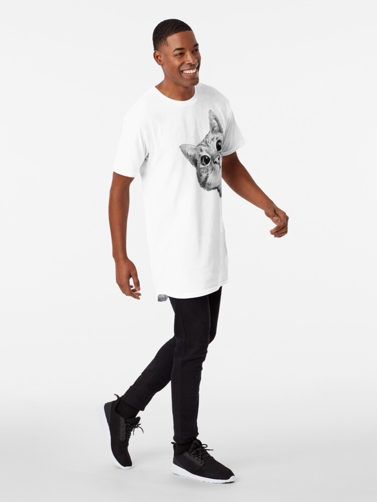 Alternate view of sneaky cat Long T-Shirt