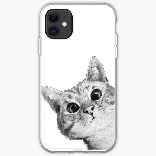 sneaky cat iPhone Soft Case