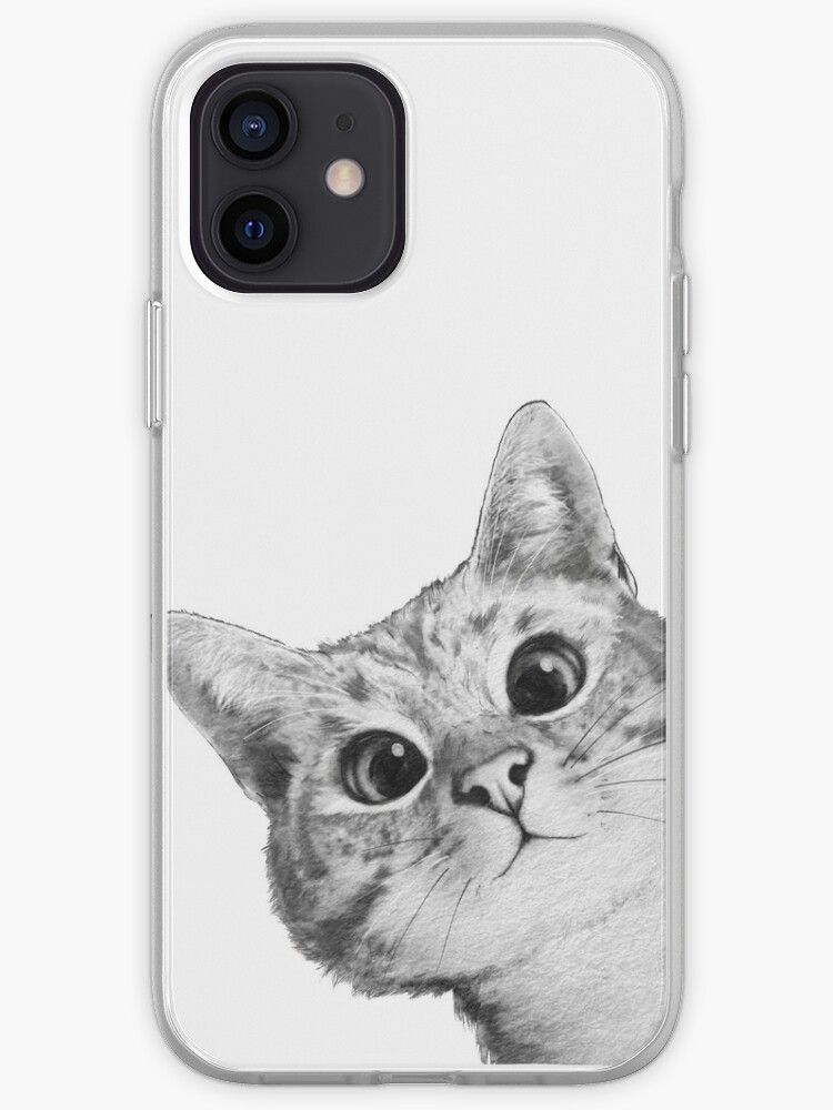 Coque Iphone Chat Sournois Par Lauragraves Redbubble