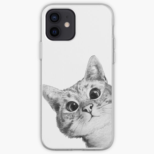 sneaky cat iPhone Soft Case
