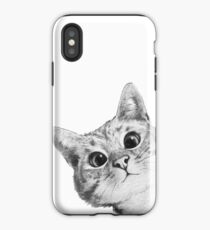 sneaky cat iPhone Case