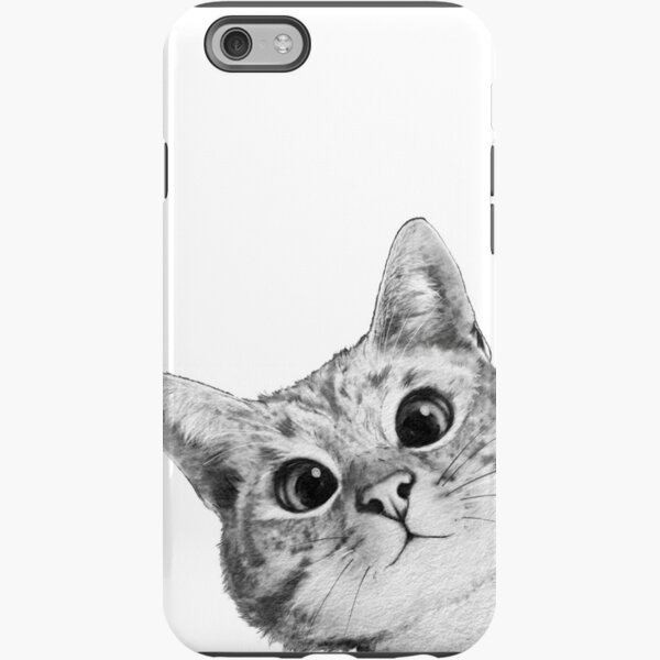 sneaky cat iPhone Tough Case