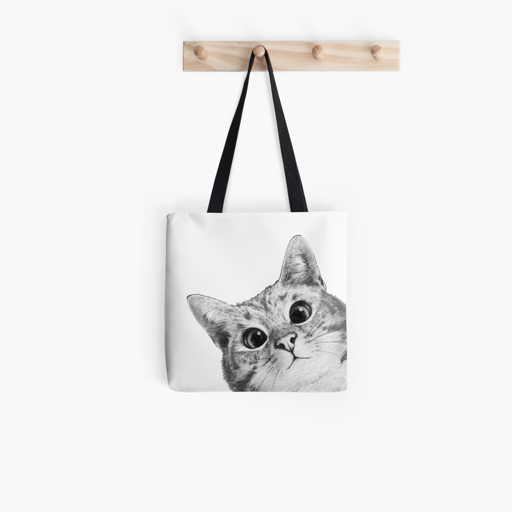 sneaky cat Tote Bag