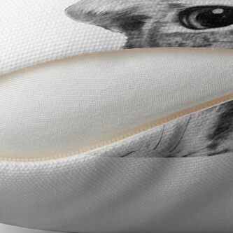Alternate view of sneaky cat Throw Pillow