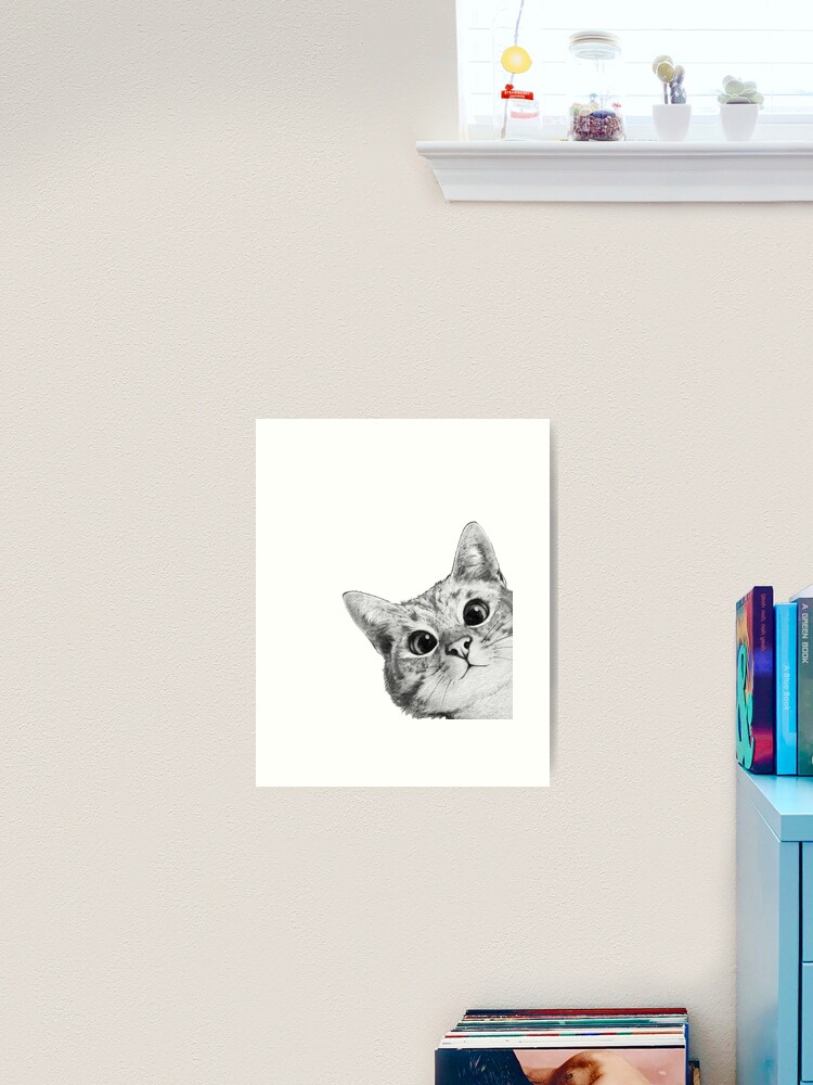Thumbnail 2 von 3, Kunstdruck, hinterhältige Katze designt und verkauft von lauragraves.
