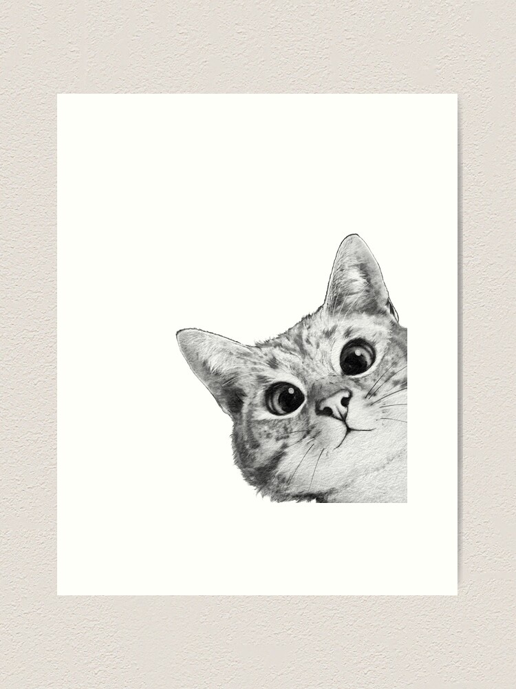 Thumbnail 1 von 3, Kunstdruck, hinterhältige Katze designt und verkauft von lauragraves.