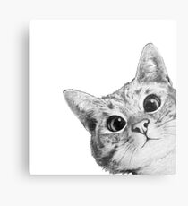 sneaky cat Metal Print