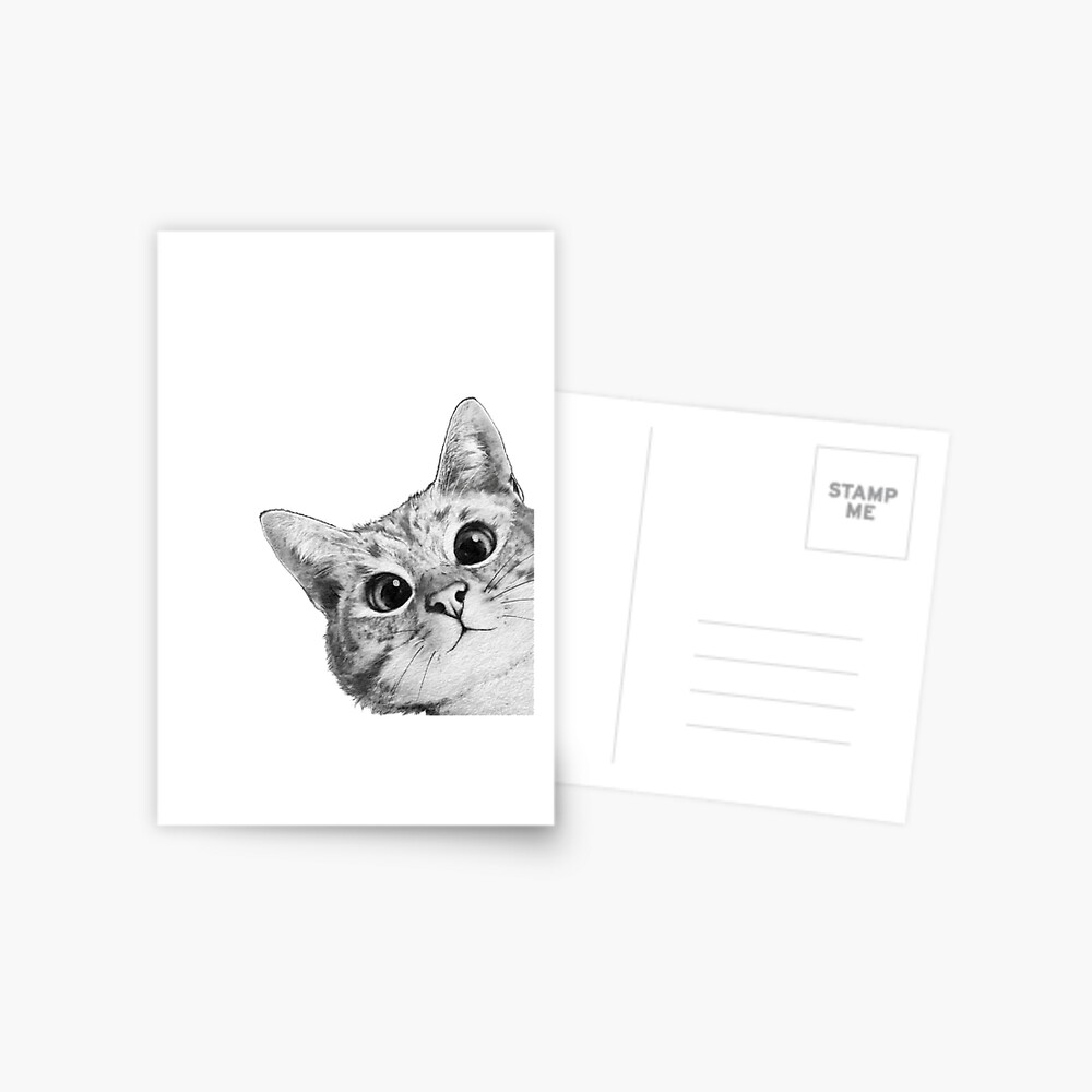 sneaky cat Postcard