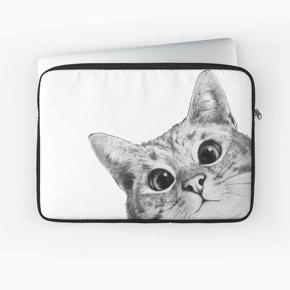 sneaky cat Laptop Sleeve