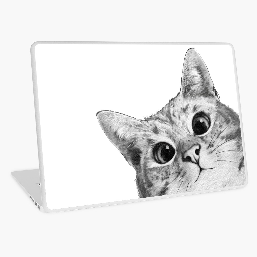 sneaky cat Laptop Skin