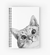 sneaky cat Spiral Notebook