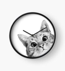 sneaky cat Clock