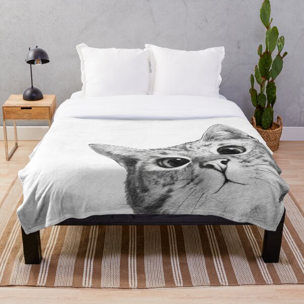 Cat Throw Blankets Redbubble - grey cat tail roblox cat tail grey cats create an avatar