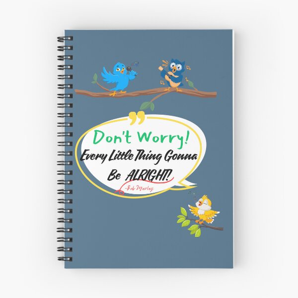 Item preview, Don't Worry Every Little Thing Gonna Be ALRIGHT Kids version  designed and sold by Vibekindly.