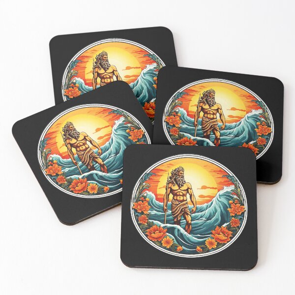 Item preview, Hawaii Waves Greek God Poseidon and Hawaii Orchids designed and sold by NautiChic.