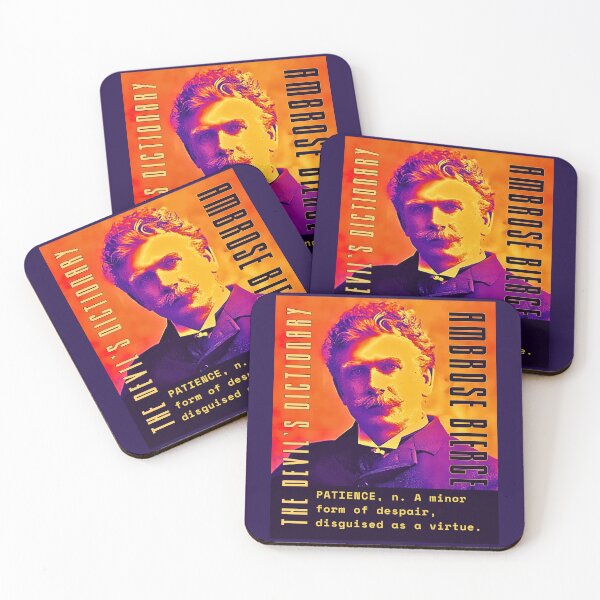 Item preview, Ambrose Bierce quote: PATIENCE, n. A minor form of despair, disguised as a virtue.  designed and sold by artbleed.