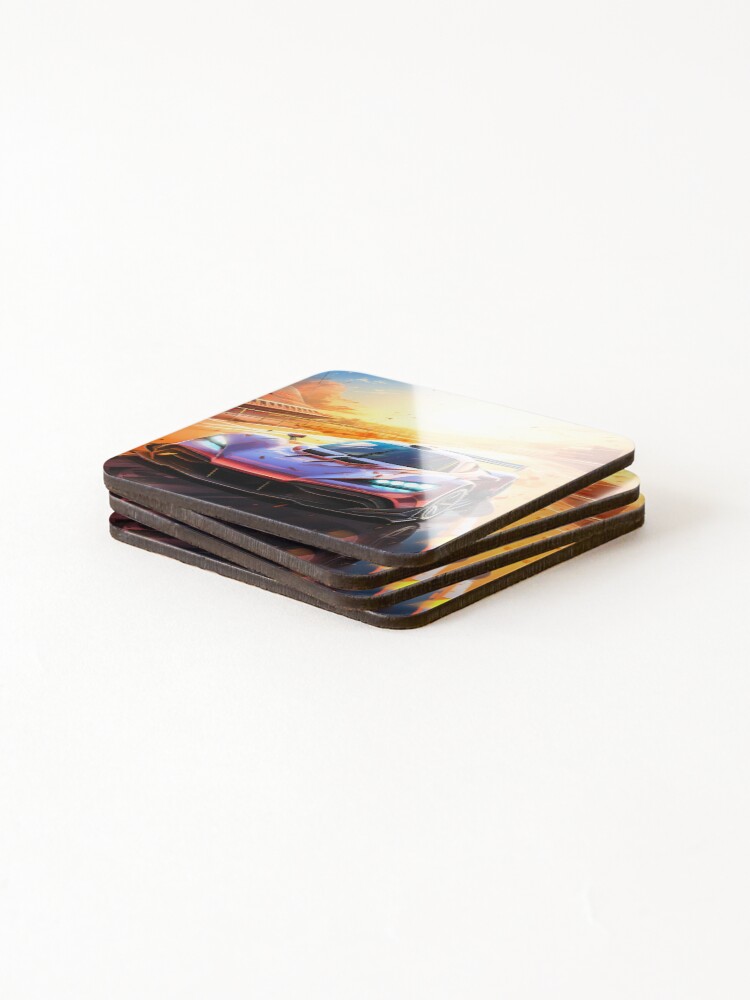 Thumbnail 4 of 5, Coasters (Set of 4), Dynamic Sunset Ride Mercedes AMG ONE designed and sold by RevUpDesign.