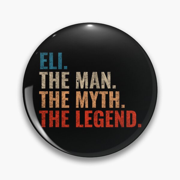 Item preview, Eli The Man The Myth The Legend Eli Name Retro 70s distress designed and sold by Teelogic.